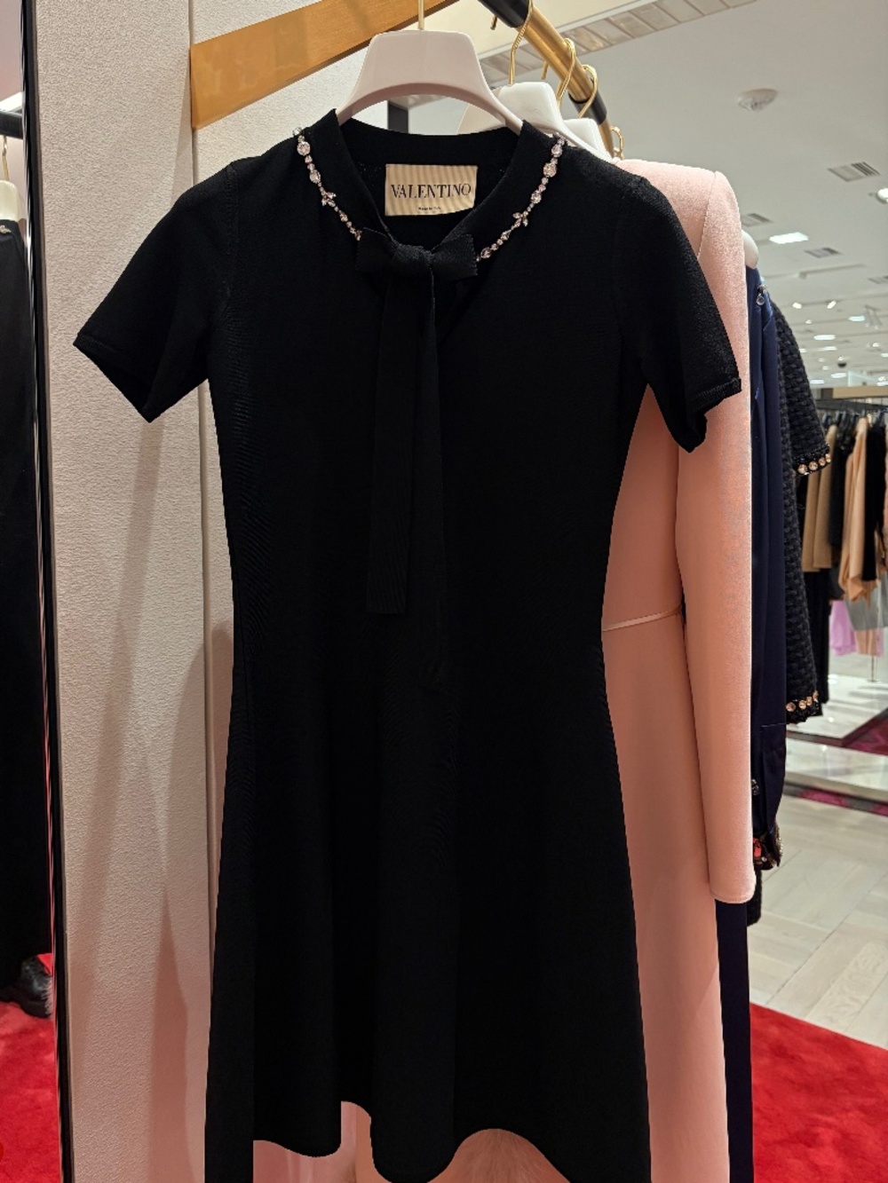 Embroidered Knit Dress - Picture 2 of 6